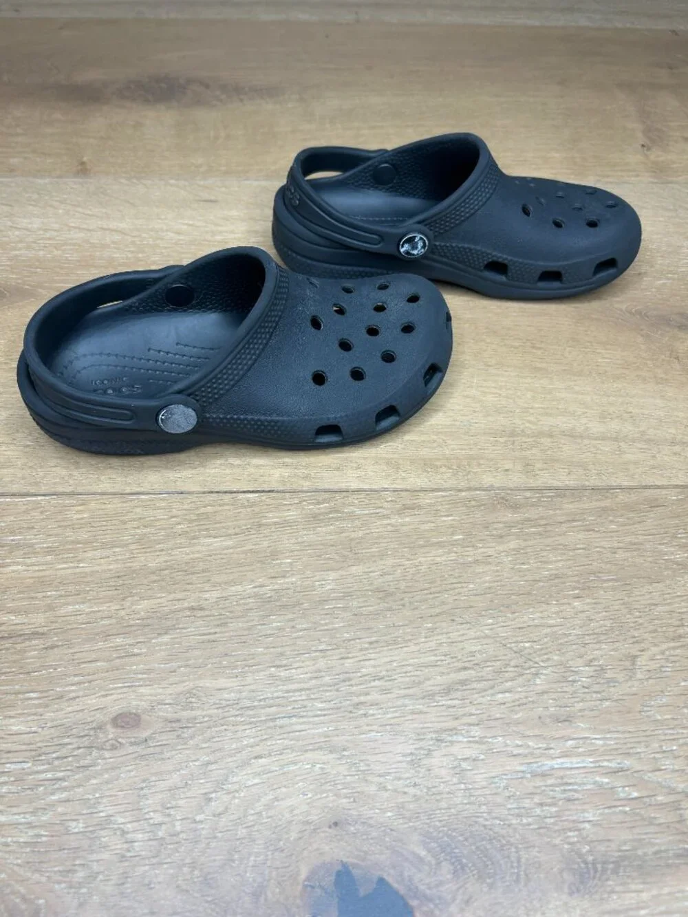 Kids Crocs Iconic Comfort C13 - Classic Clog Shoes Black